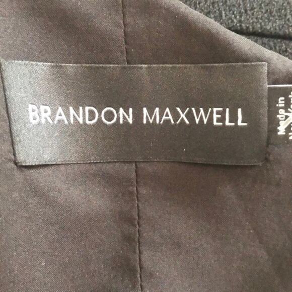 Brandon Maxwell Pebble Crepe One Shoulder Top 10 NWT - Picture 10 of 11